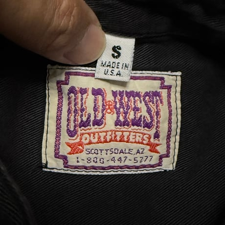 【USED】80's OLD & WEST CAVALRY SHIRT