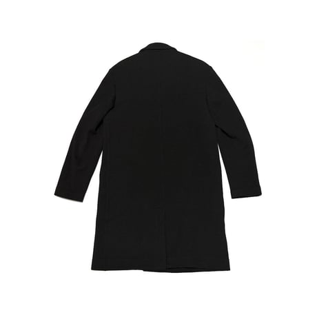 【USED】90's EMPORIO ARMANI Knit Chester Coat Black