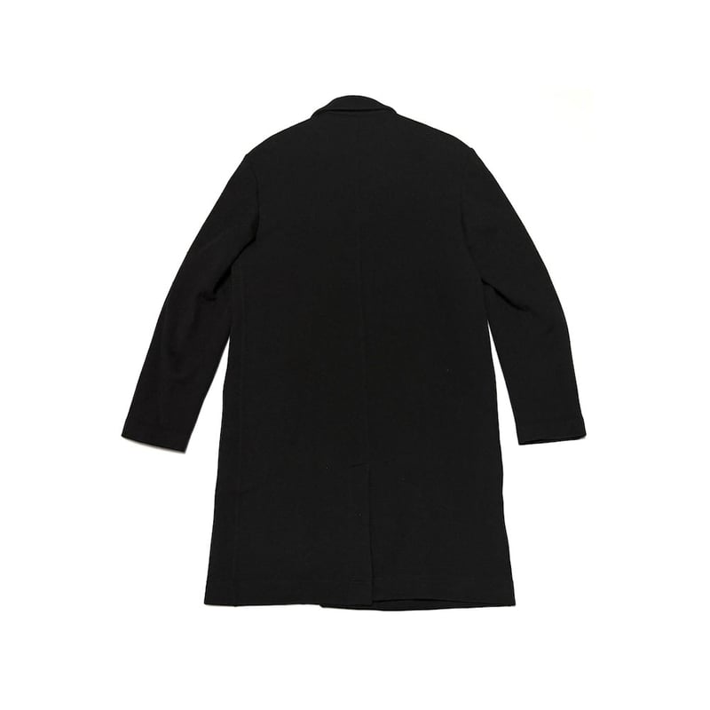 USED】90's EMPORIO ARMANI Knit Chester Coat Bla