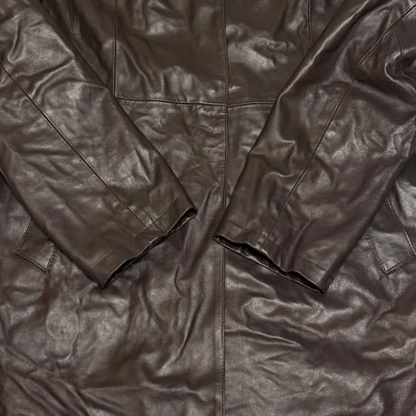 【USED】00's i BLUES LEATHER COAT MADE IN ITALY