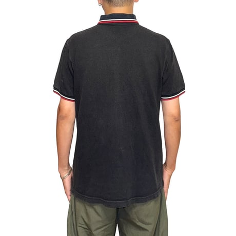 【USED】00's FRED PERRY Classic Twin Tipped Fade Black Polo Made in England