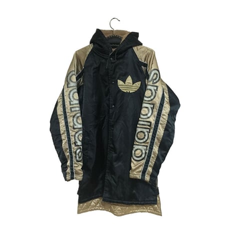 【USED】90'S ADIDAS OLD SCHOOL COAT BLACK×GOLD