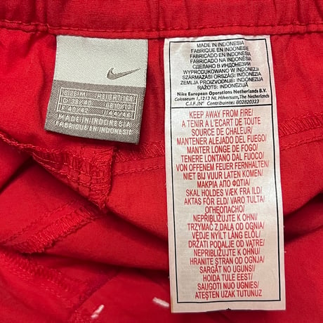 【USED】00's EURO NIKE TRAINING SHORTS RED
