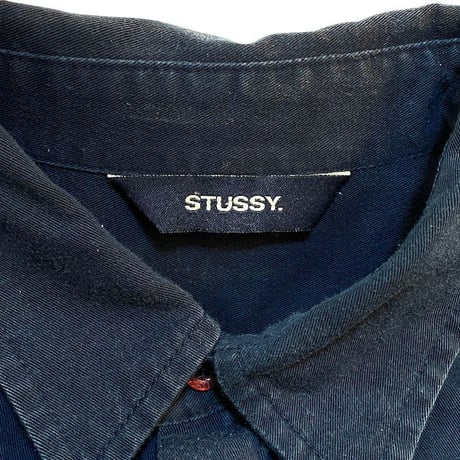 【USED】90'S-00'S STUSSY MINIMAL WORK SHIRT