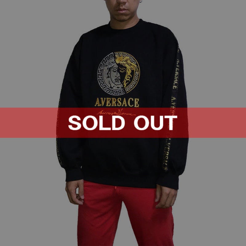versace/ヴェルサーチ　刺繍スウェットトレーナー　メデューサ　セットアップ versace/ヴェルサーチ刺繍スウェットトレーナーメデューサ