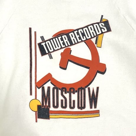 【USED】80'S-90'S TOWER RECORDS MOSCOW SWEATSHIRT