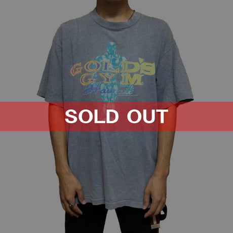 【USED】90'S GOLD'S GIM HAWAII T-SHIRT
