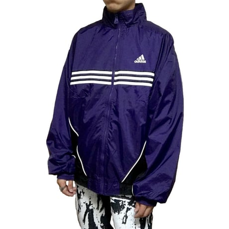 【USED】90'S ADIDAS NYLON JACKET PURPLE