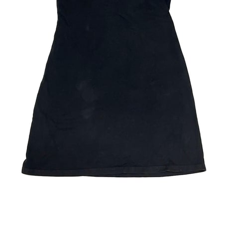 【USED】00's VERSACE INTENSIVE COTTON DRESS BLACK