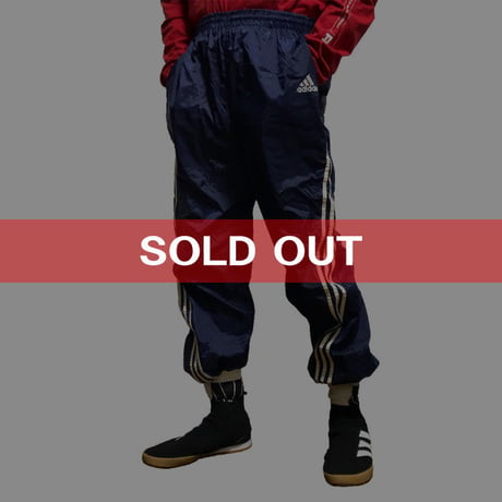 【USED】90'S ADIDAS 3-STRIPES NYLON TRACK PANTS