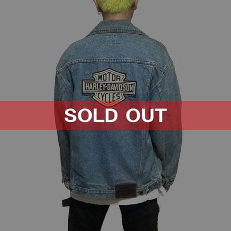 【USED】90'S HARLEY DAVIDSON DENIM JACKET