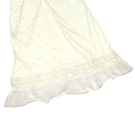 【USED】70'S Dutchess LINGERIE DRESS WHITE