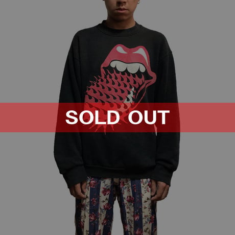 【USED】90'S  THE ROLLING STONES VOODOO LOUNGE TOUR SWEATSHIRT