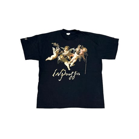 【USED】90's Nicolas Poussin The Adoration of the Shepherds PUTTI T-SHIRT