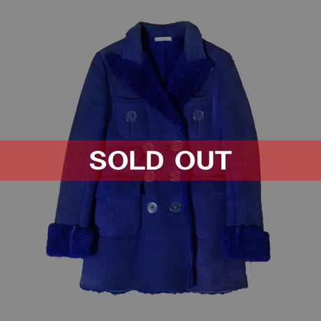 【USED】90'S VIVIENNE WESTWOOD GOLD LABEL MOUTON COAT PURPLE