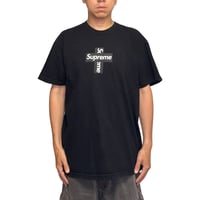 【USED】SUPREME 2020AW Cross Box Logo T-shirt Black