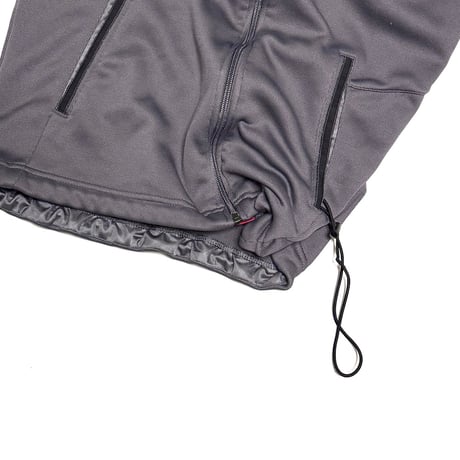 【USED】00's NIKE SPHERE DRY Asymmetrical Front-Zip Tech Hoodie Grey / Red