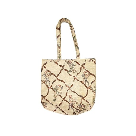 【USED】00s JACQUARD PUTTI TOTE BAG