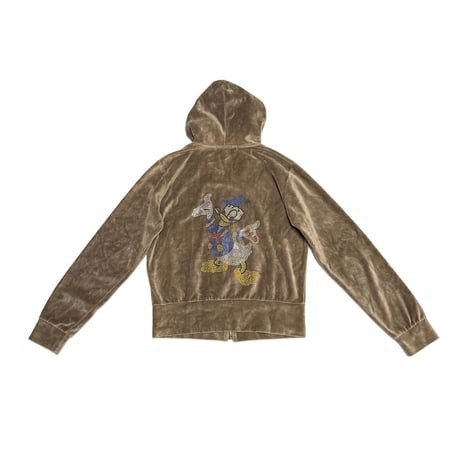 【USED】00's DOLCE & GABBANA Bling Donald Duck Velour Tracksuit