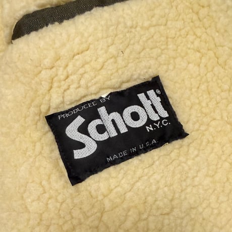 【USED】90'S BAD BOY × SCHOTT B-3 JACKET KHAKI