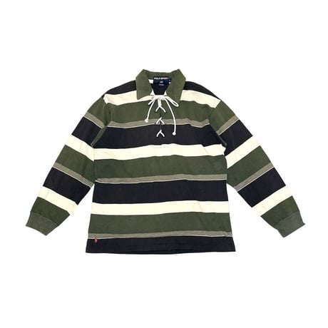 【USED】90's POLO SPORT RALPH LAUREN LACE-UP RUGBY SHIRT