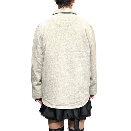 【USED】80's PETITES Pacer SWEAT BUTTON SHIRT