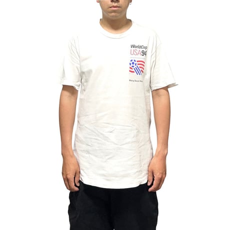 【USED】90'S WORLD CUP USA 94 "Making Soccer History" T-SHIRT