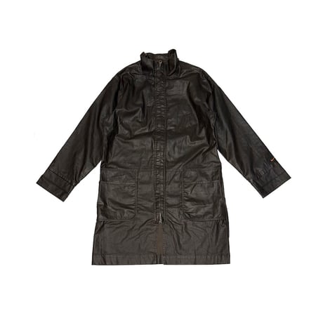 【USED】00's EURO NIKE LAMINATED COTTON LINEN COAT