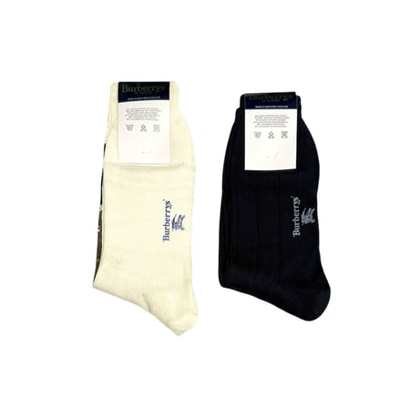 【DEAD STOCK】80's Burberrys SOCKS 2P SET