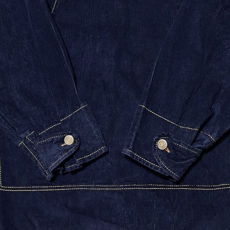 【USED】90'S ANARCHIC ADJUSTMENT CORDUROY ANORAK JACKET "SubBase" NAVY