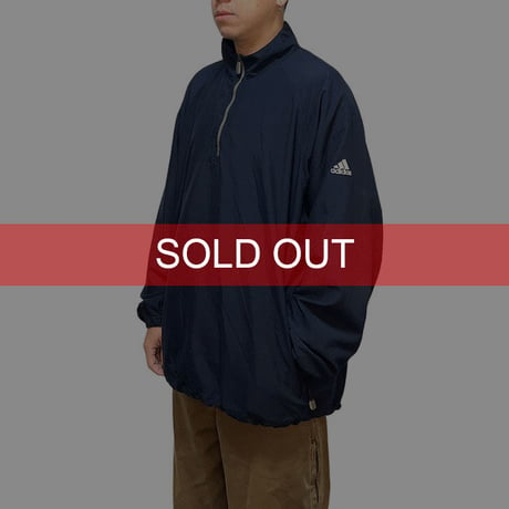 【USED】00'S ADIDAS CLIMA SHELL HALF-ZIP PULLOVER JACKET