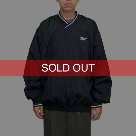 【USED】90'S Reebok V-NECK PULLOVER NYLON JACKET