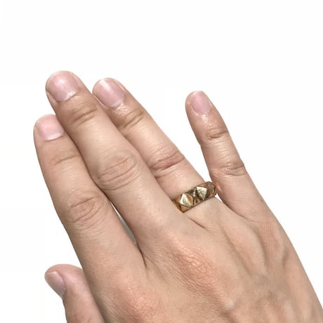 【USED】PYRAMID STUDS RING