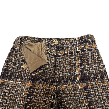 【USED】CHANEL 2016AW TWEED PANTS with SILK LINING