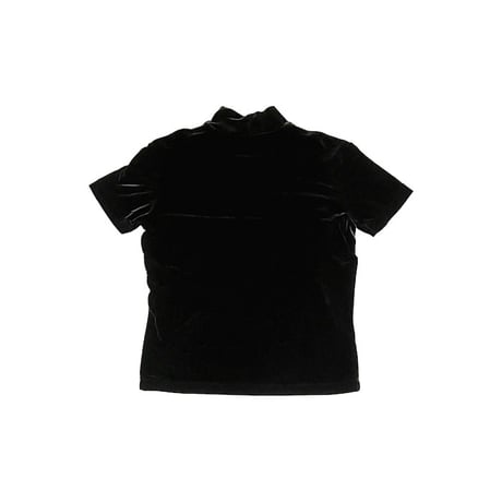 【USED】90's ANN TAYLOR MOCK NECK VELOUR S/S TOP