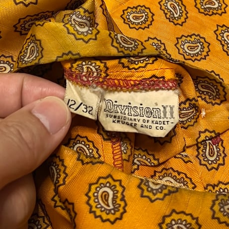 【USED】70's DivisionⅡ PAISLEY BLOUSE