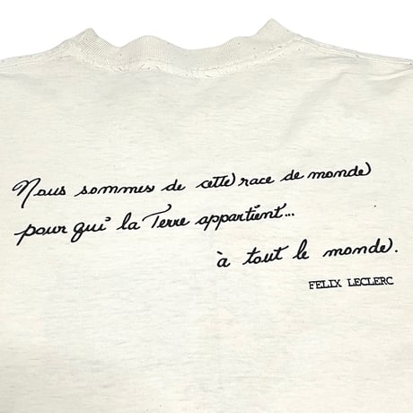 【USED】90's FELIX LECLERC T-SHIRT