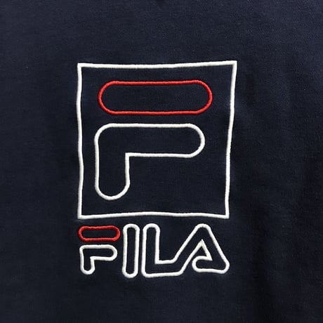 【USED】90'S  FILA EMBROIDERY LOGO SWEATSHIRT