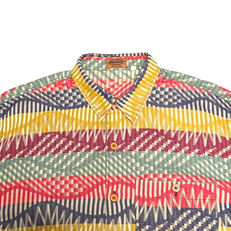 USED】90's-00's MISSONI Italia Mediterranean Mo