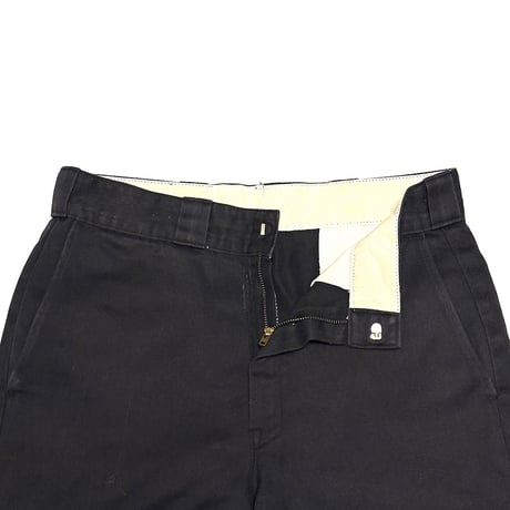 【USED】80's-90's Dickies Black Work Slacks Made in USA