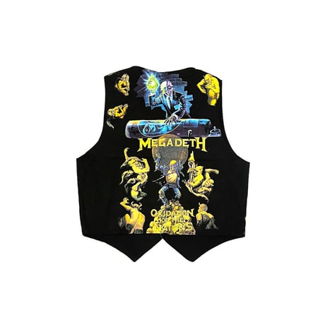 【DEAD STOCK】90's MEGADETH OXIDATION OF THE NATIONS GILET