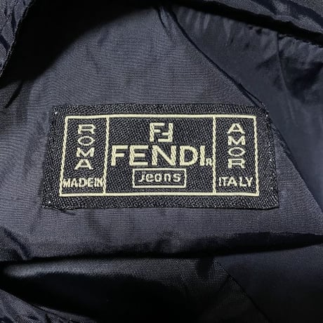 【USED】90'S FENDI JEANS HOODED ZIP JACKET