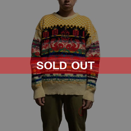 【USED】80'S VIVIENNE WESTWOOD "DEEP SKY" KNIT SWEATER