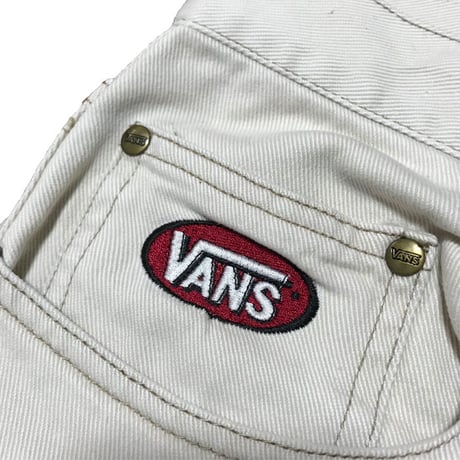 【USED】90'S VANS WHITE DENIM PANTS