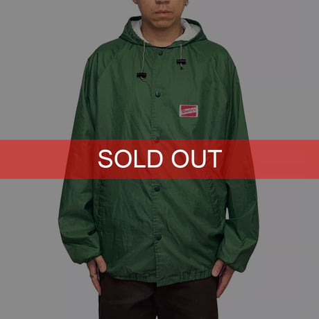【USED】90's Shorty’s Hooded Coach Jacket Green Made in USA