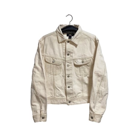 【USED】90'S RRL RALPH LAUREN WHITE DENIM JACKET TYPE "WESTERNER"