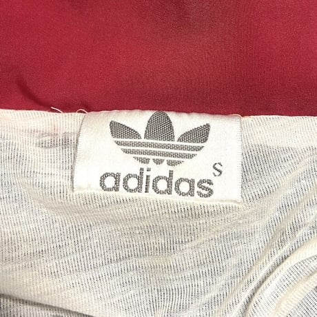 【USED】80'S ADIDAS COTTON POLY TRACK JACKET with HOOD