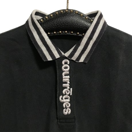 【USED】90'S COURRÈGES L/S POLO-SHIRT