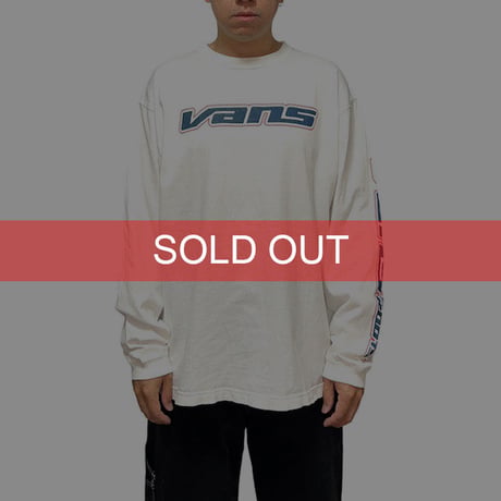 【USED】00'S VANS SKATE ROOTS L/S T-SHIRT