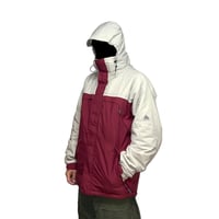【USED】00's NIKE ACG OUTER RAYER3 WINTER JACKET OFF WHITE×BURGUNDY